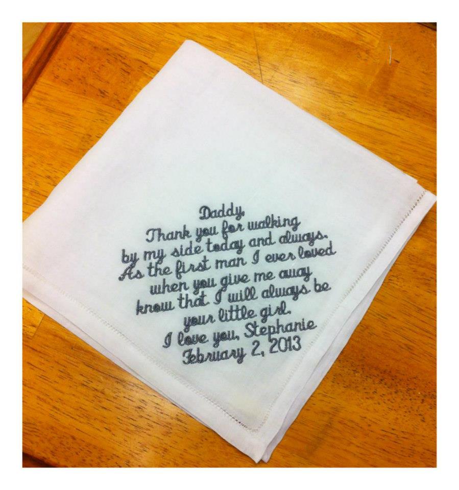 Something Blue Wedding/Bridal Handkerchief