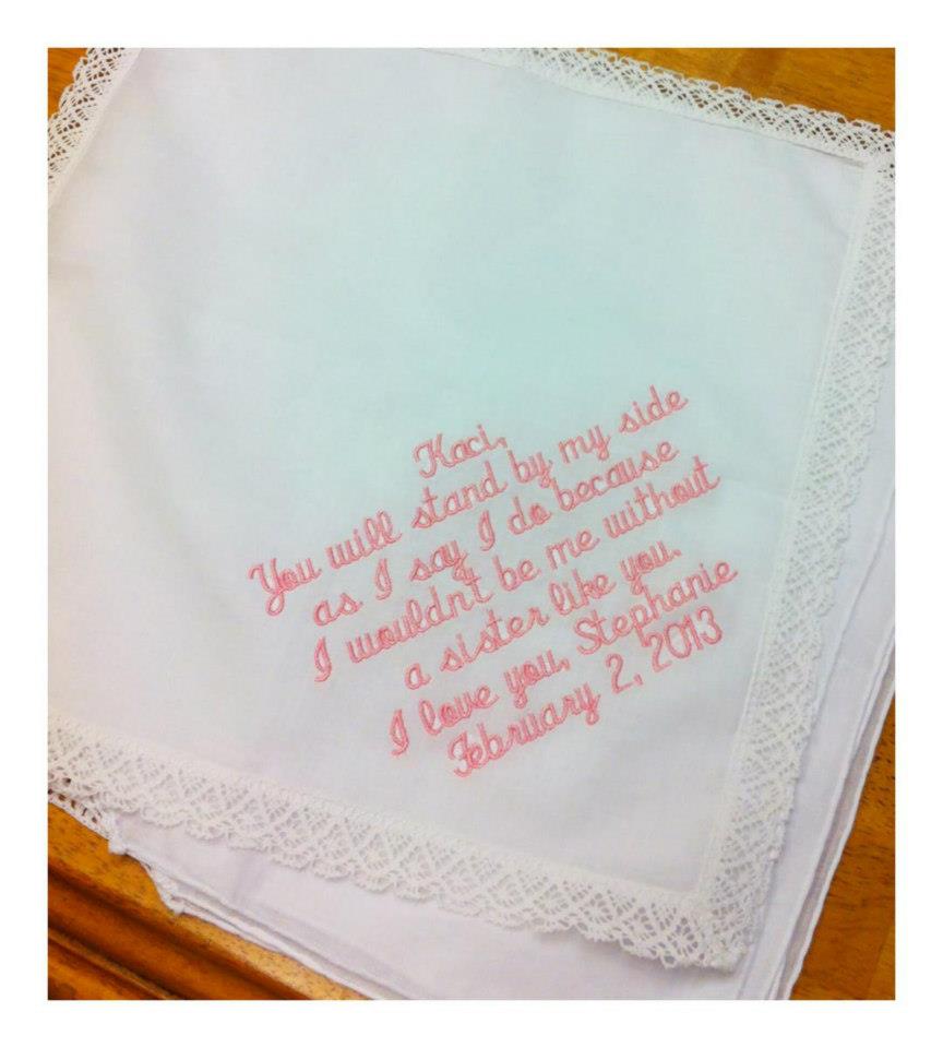 Something Blue Wedding/Bridal Handkerchief